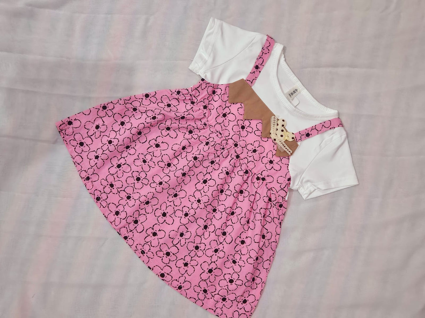 Baby Girl Pink Flower Frock