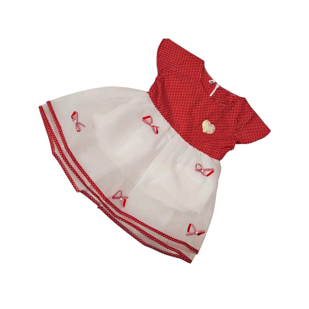 Baby Girl Red Floral Frock
