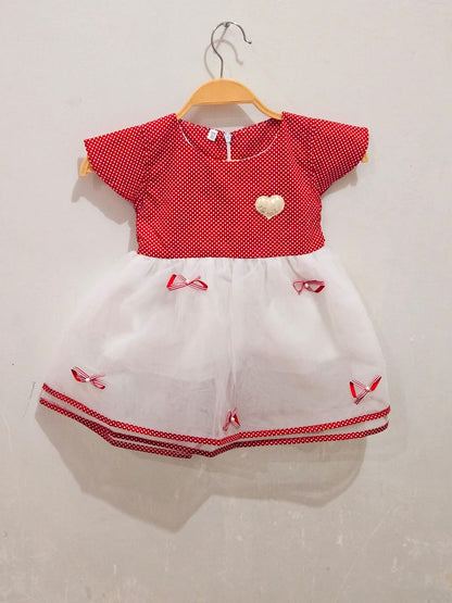 Baby Girl Red Floral Frock