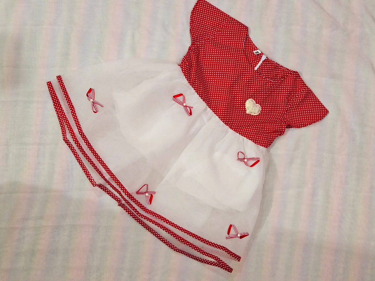 Baby Girl Red Floral Frock