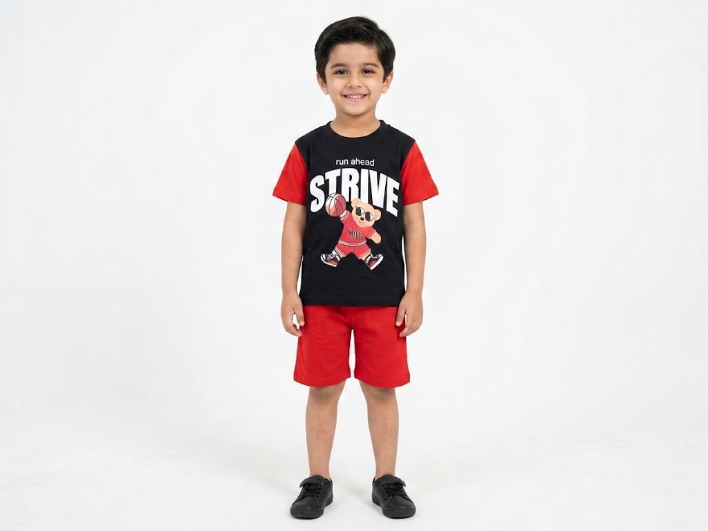 Boys Cute Black & Red Set Design with Love ,made for play=Mini Charm