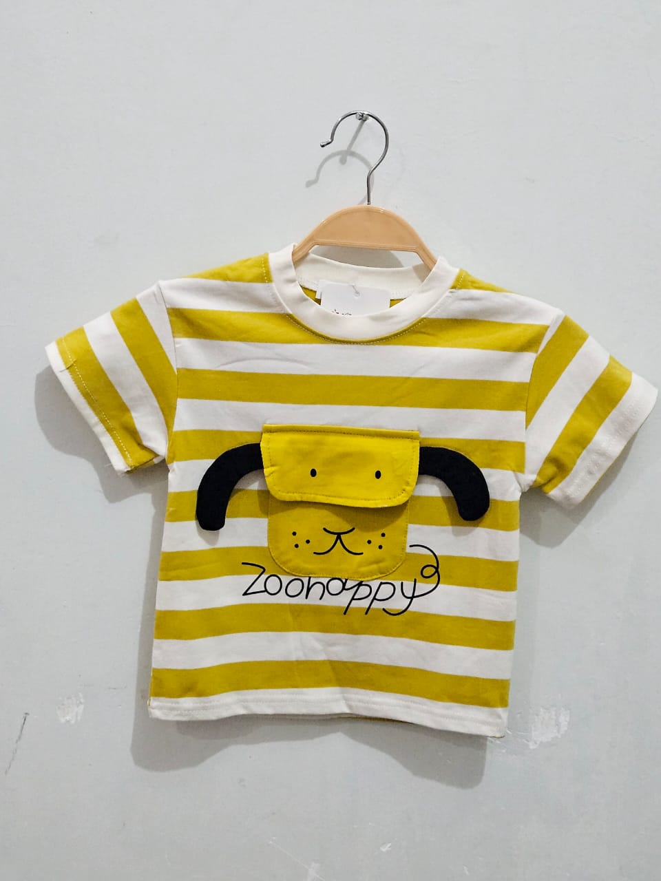 T-Shirt & Short Set wide  Stripes yellow