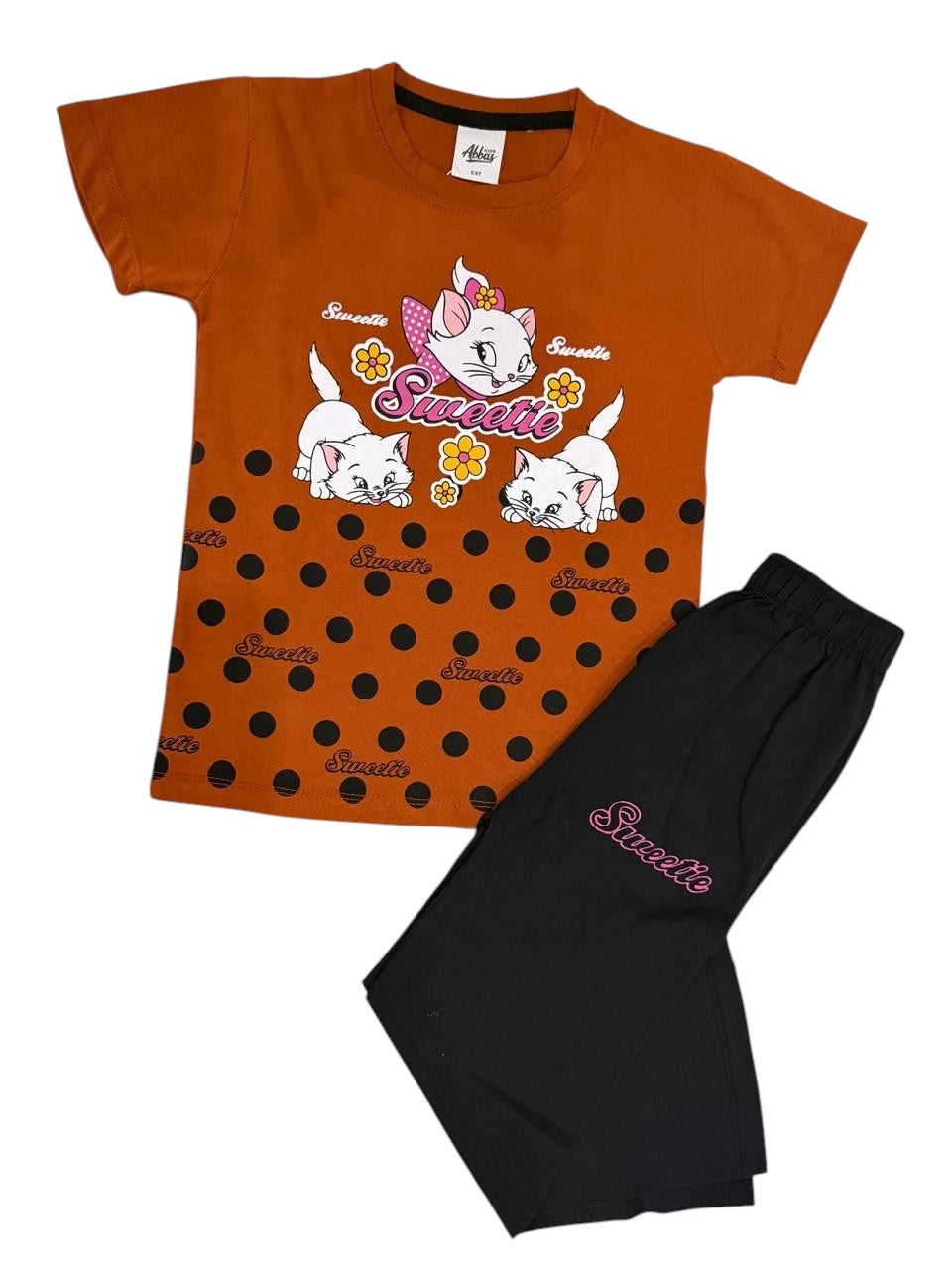 Kids Cotton T-Shirt Need Space Brown - Mini Champ