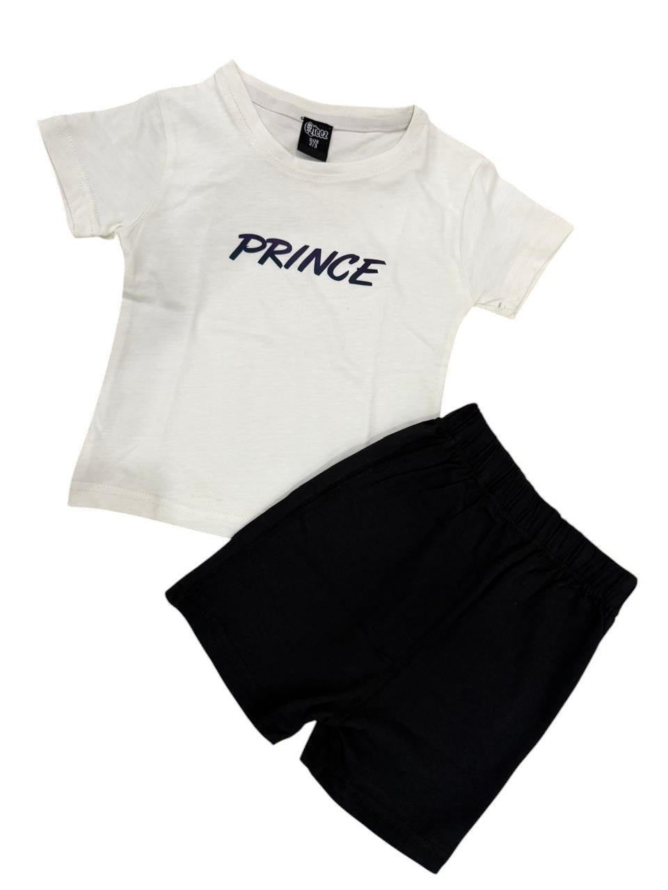 Kids T-Shirt & Short Set Magical  White & Black Short - Mini Charm