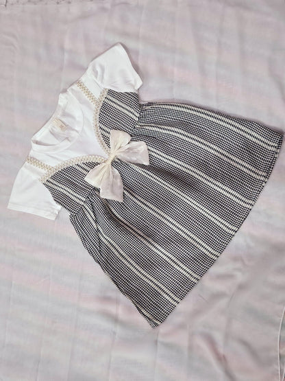 Baby Girl Trendy Bow Frock