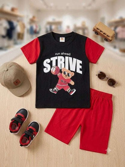 Boys Cute Black & Red Set Design with Love ,made for play=Mini Charm