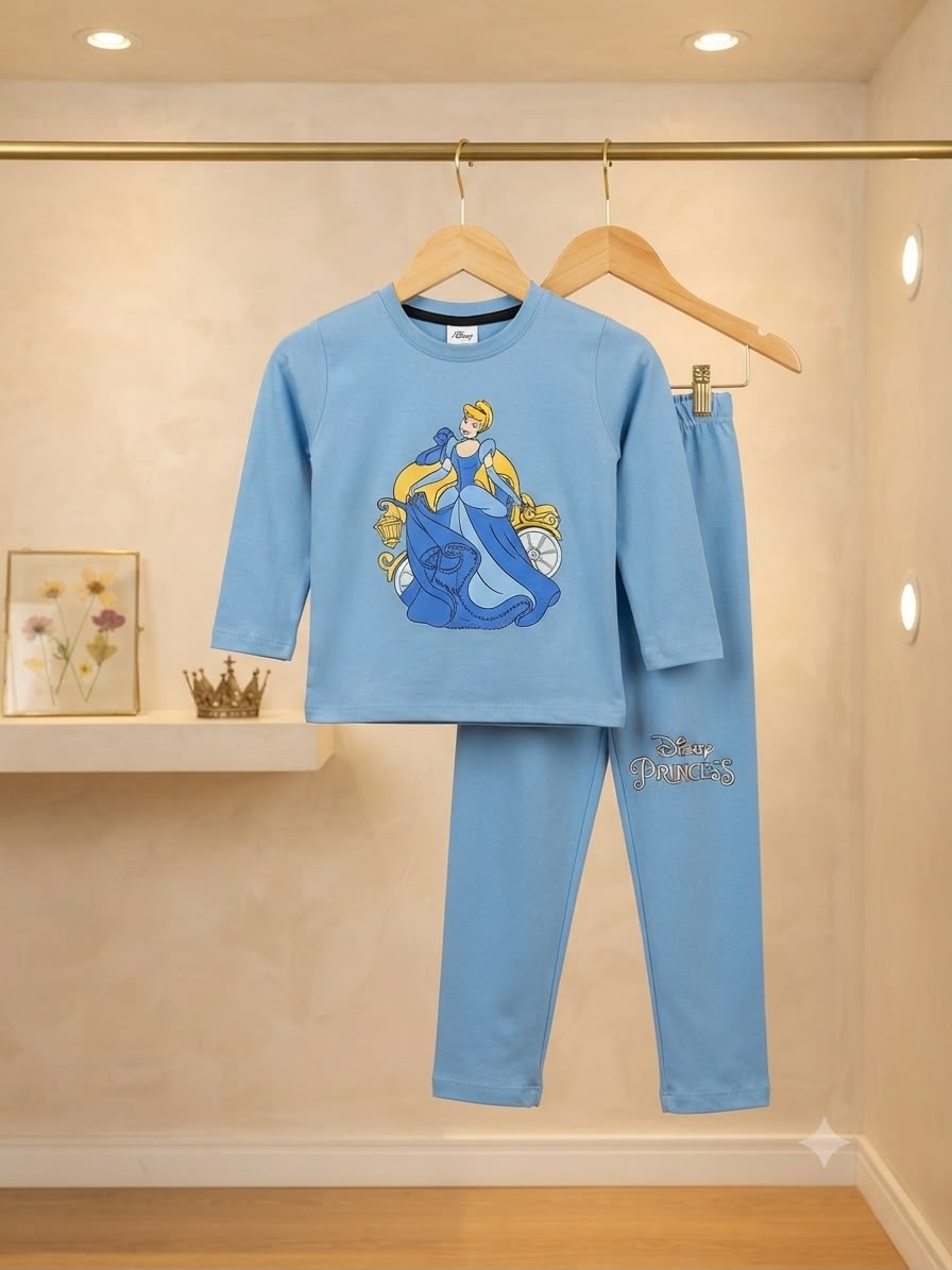 Girls  Printed Cindrela  Co-ord  Set - Mini Charm
