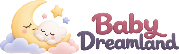 Baby Dreamland moon and cloud logo